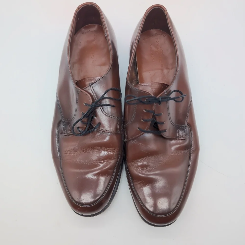 Vintage Towncraft USA Sz 12 Classic Brown Leather Men's Shoes